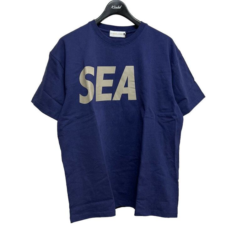 楽天市場】【中古】WIND AND SEA SEA S S T-shirt Navy-Sand ロゴ 