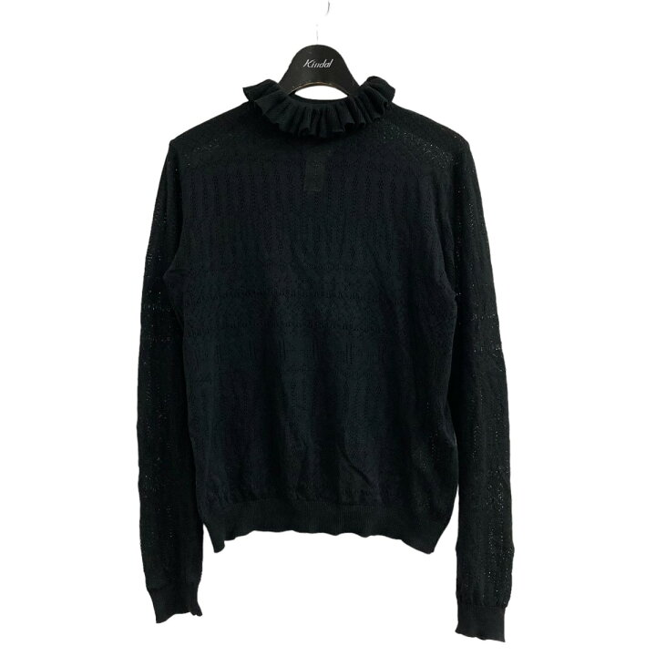 楽天市場】【中古】Patou レースニット KN07580499998 ブラック サイズ 