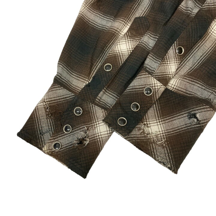 楽天市場】【中古】Rafu MIYAGI HIDETAKA Western shirt ダメージ加工 