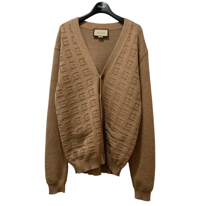 楽天市場】【中古】GUCCI V-Neck Square G Jacquard Wool Cardigan V 