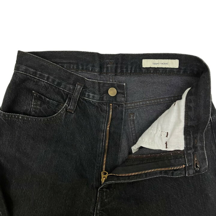 楽天市場】【中古】ippei takei エナメルパッチデニムパンツ ブラック 
