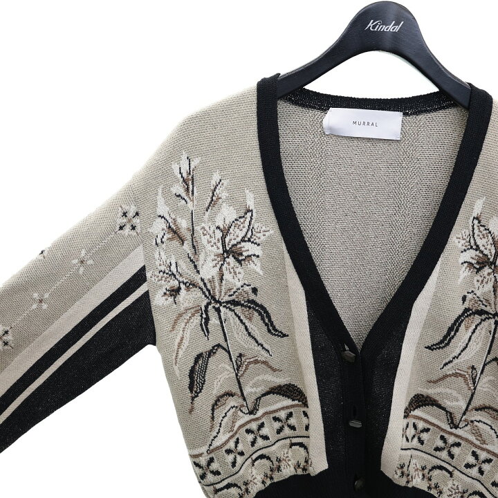 楽天市場】【中古】MURRAL FRAMED FLOWER KNIT SHORT CARDIGAN  