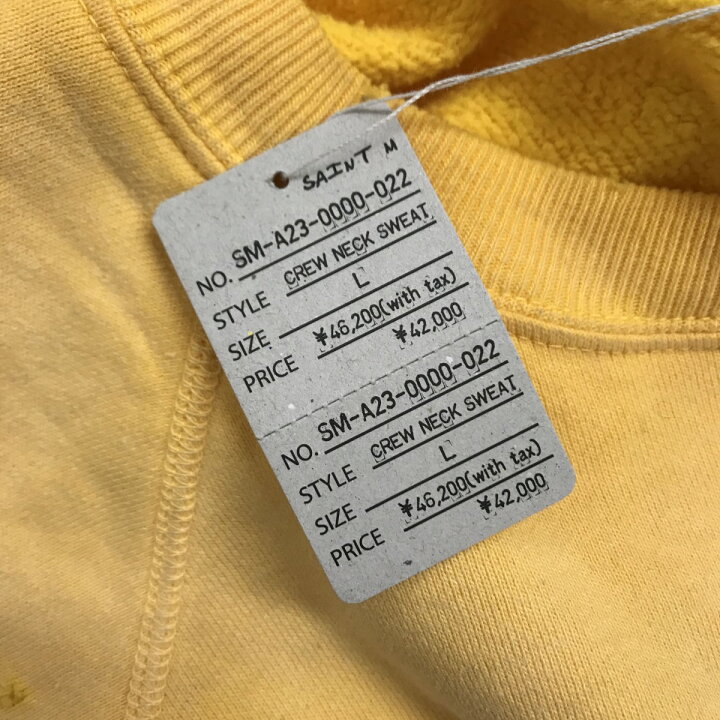 楽天市場】【中古】SAINT MICHAEL23AW COW CRW N SWT ヴィンテージ加工  