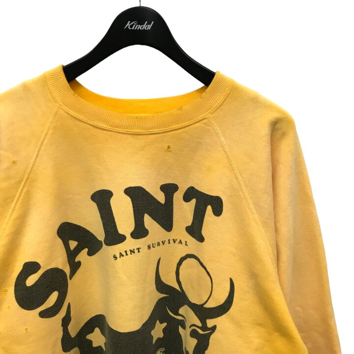 楽天市場】【中古】SAINT MICHAEL23AW COW CRW N SWT ヴィンテージ加工  