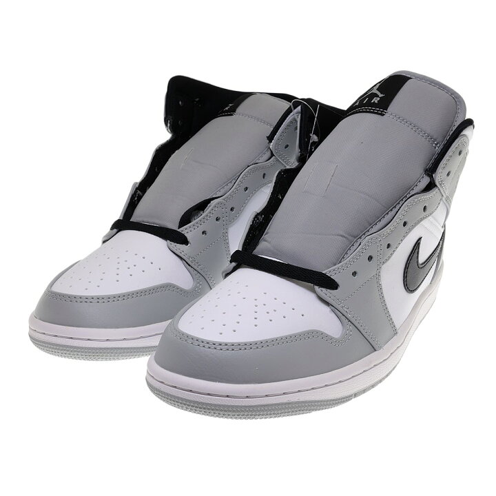 楽天市場】【中古】NIKE Air Jordan 1 Mid Light Smoke Grey Black 