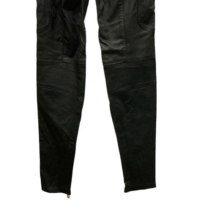 楽天市場】【中古】BALMAIN×H＆M レザーバイカーパンツ ブラック 