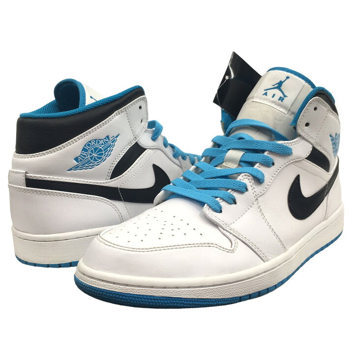 楽天市場】【中古】NIKE554724-141 Air Jordan 1 Mid White Laser blue 