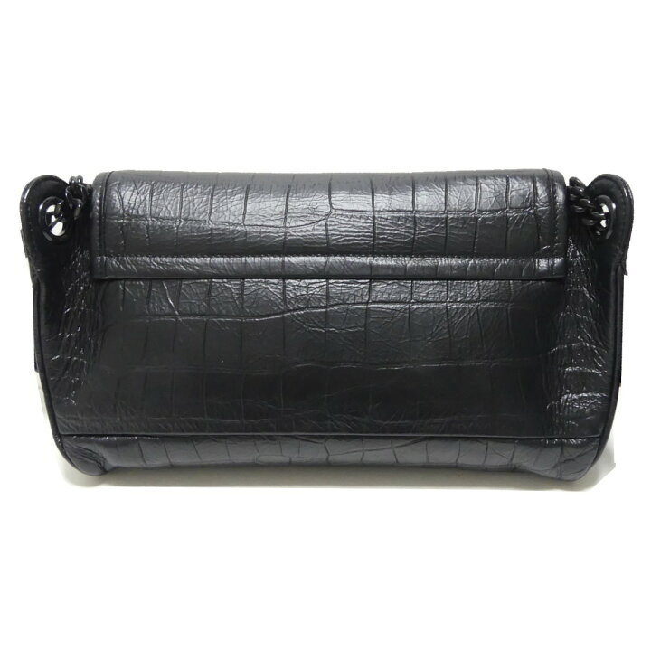 楽天市場】【中古】Saint Laurent Parisロゴ NIKI BBクロコ型押し ソー 
