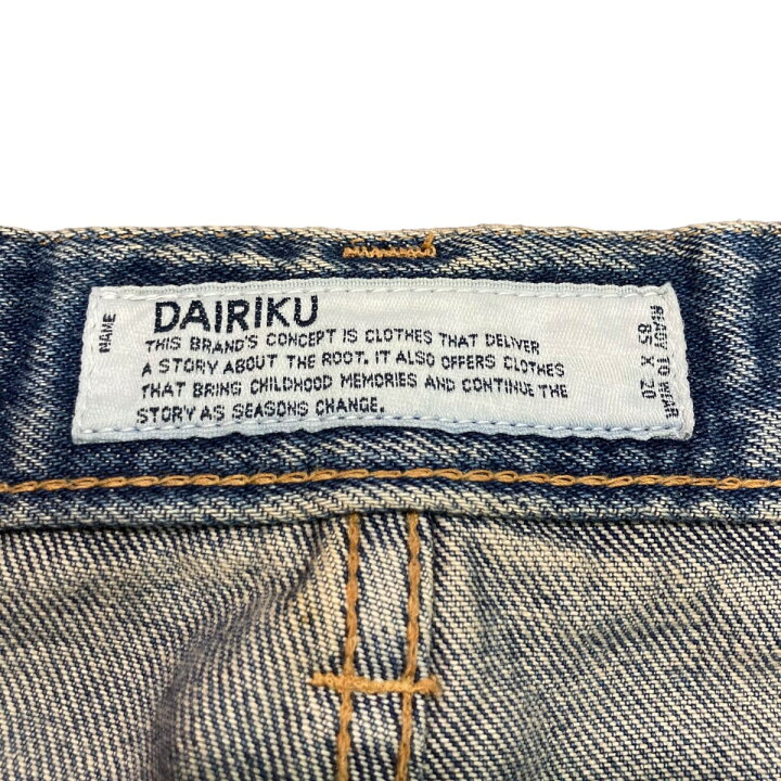 楽天市場】【中古】DAIRIKU フラワー刺繍デニムパンツ 21AW D-8 