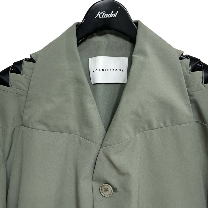 楽天市場】【中古】CORNERSTONE 23AW デザインノーカラージャケット 