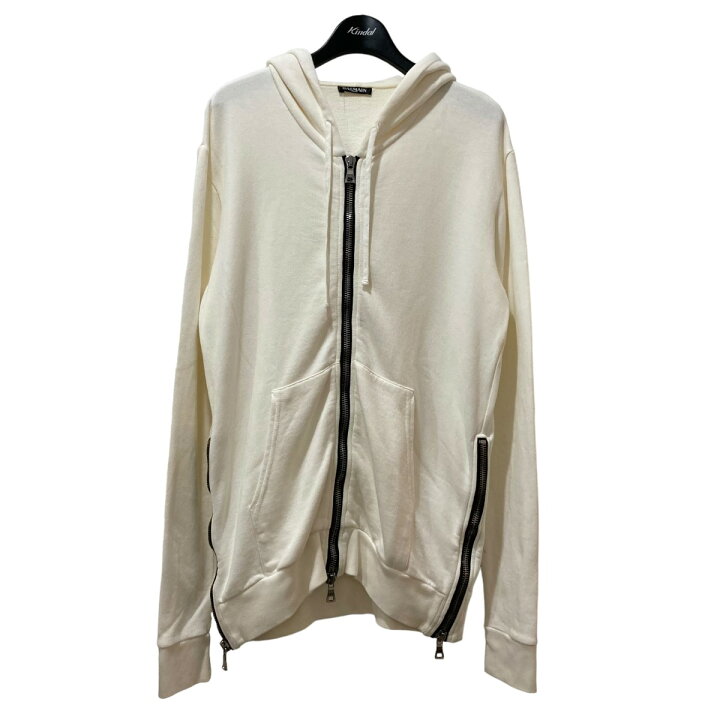 楽天市場】【中古】BALMAINサイドジップパーカー ホワイト サイズ：S  