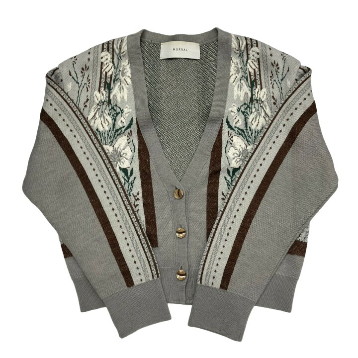 楽天市場】【中古】MURRAL Framed flower knit short cardigan  