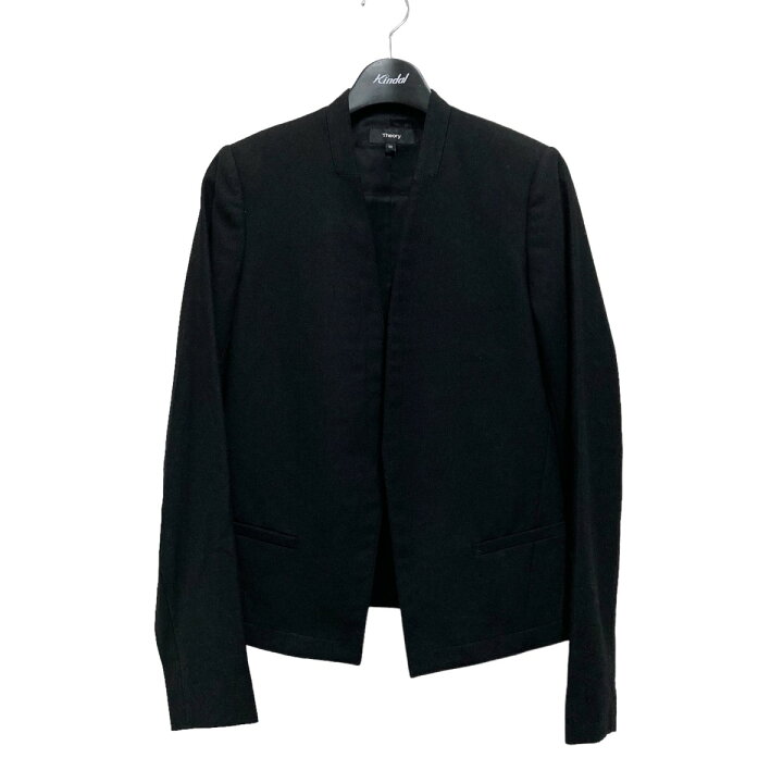 楽天市場】【中古】theory LIGHT．SAXONY／CLEAN．BLAZER ノーカラー 