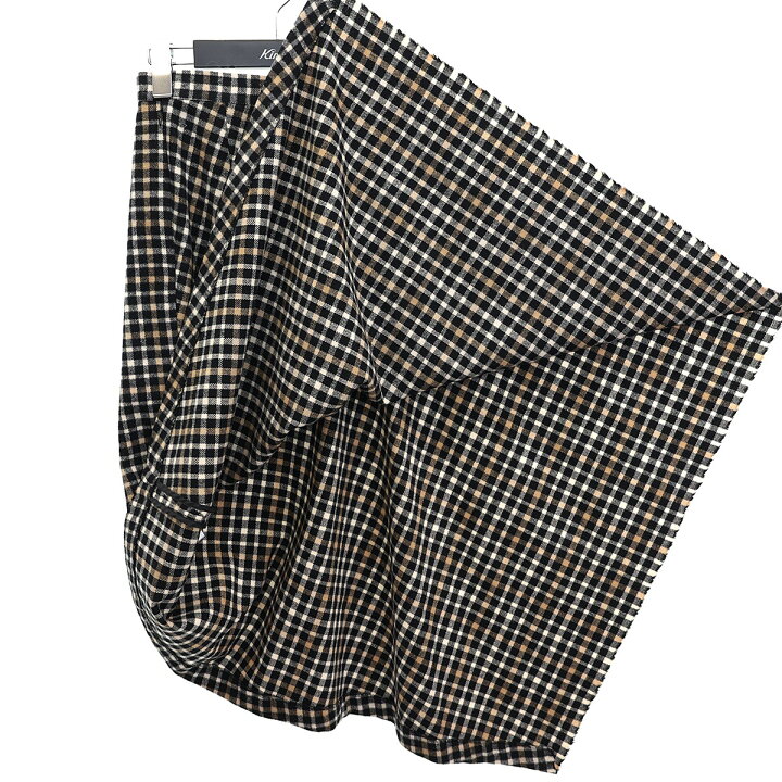 楽天市場】【中古】beautiful people flannel check asymmetry flare 