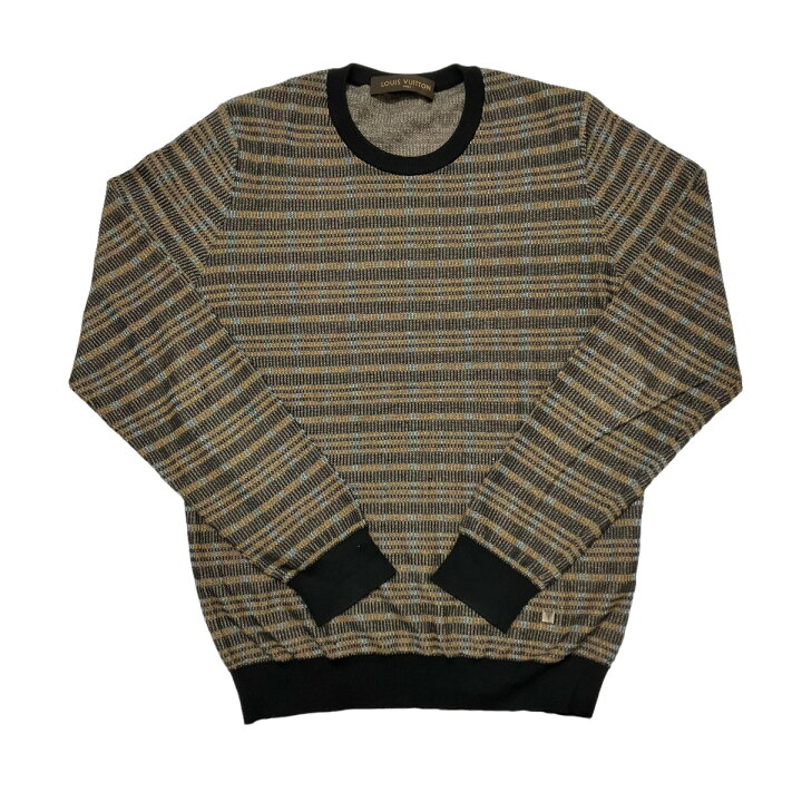 楽天市場】【中古】LOUIS VUITTON 総柄ボーダー ボーダーニット RM151M 