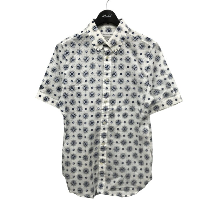 楽天市場】【中古】ALEXANDER McQUEEN総柄 半袖シャツ ホワイト サイズ  