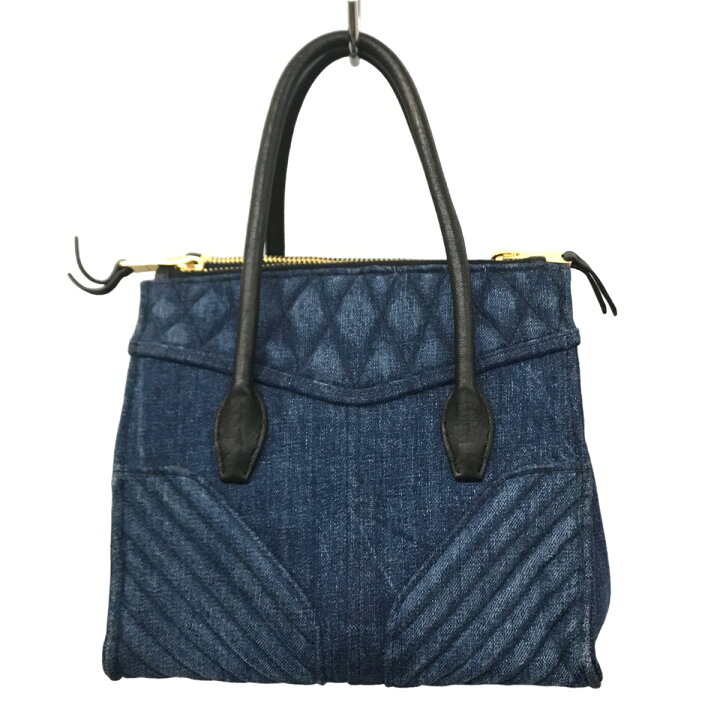 楽天市場】【中古】MIU MIU デニムバイカー 2WAYバッグ ショルダー 