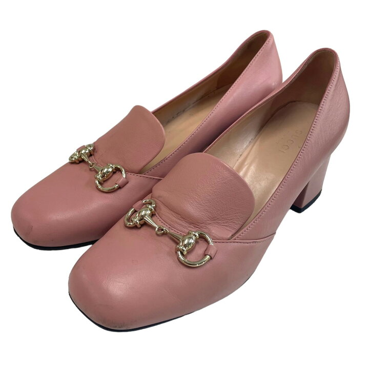楽天市場】【中古】GUCCI パンプス ライトピンク サイズ：37 1/2 