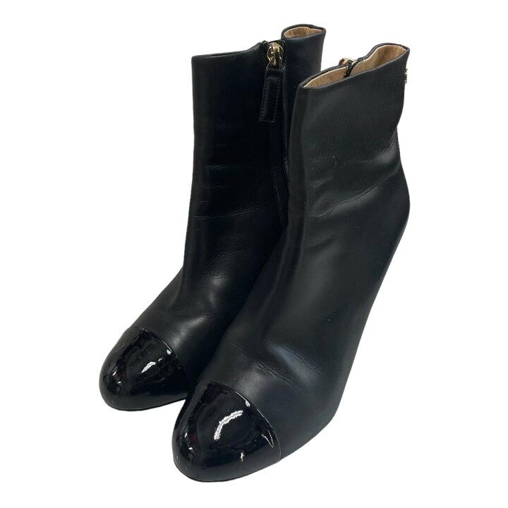 楽天市場】【中古】CHANEL ピンヒールブーツ ブラック サイズ：37 /2 