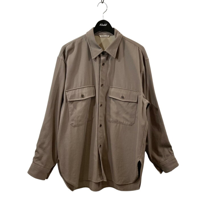 楽天市場】【中古】AURALEE WOOL MAX GABAGINE SHIRT ウールシャツ 