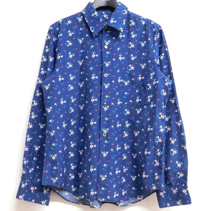 楽天市場】【中古】COMME des GARCONS GIRL 花総柄ブラウス ネイビー 