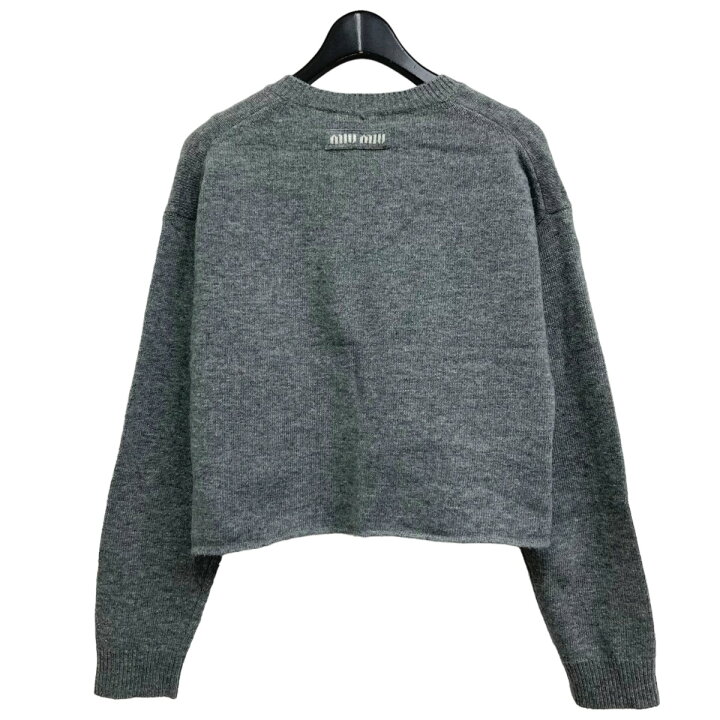 楽天市場】【中古】MIU MIUVネックニット グレー サイズ：38【価格 