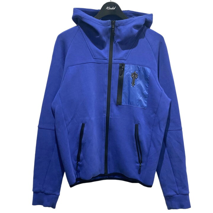 楽天市場】【中古】TRAPSTAR テックフリース ジップパーカー ブルー 