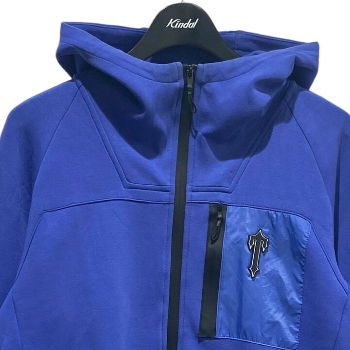 楽天市場】【中古】TRAPSTAR テックフリース ジップパーカー ブルー 