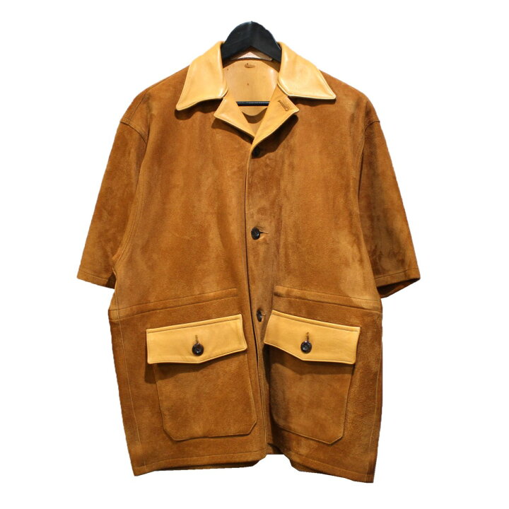 楽天市場】【中古】NICENESS 22AW CLIFF ディアレザーハーフスリーブ 