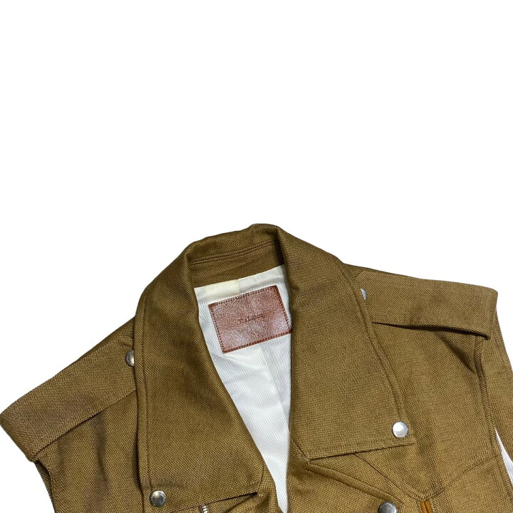 楽天市場】【中古】The Letters ライダースベスト LSBB-J0002 キャメル 
