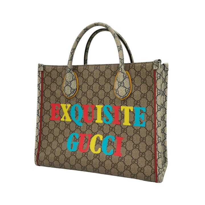 楽天市場】【中古】GUCCIEXQUISITE GUCCI トートバッグ 680956 
