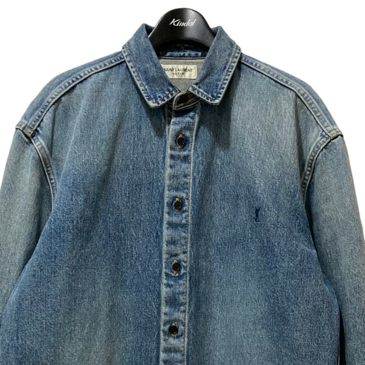 楽天市場】【中古】Saint Laurent Paris YSLロゴ刺繍カサンドラデニム 