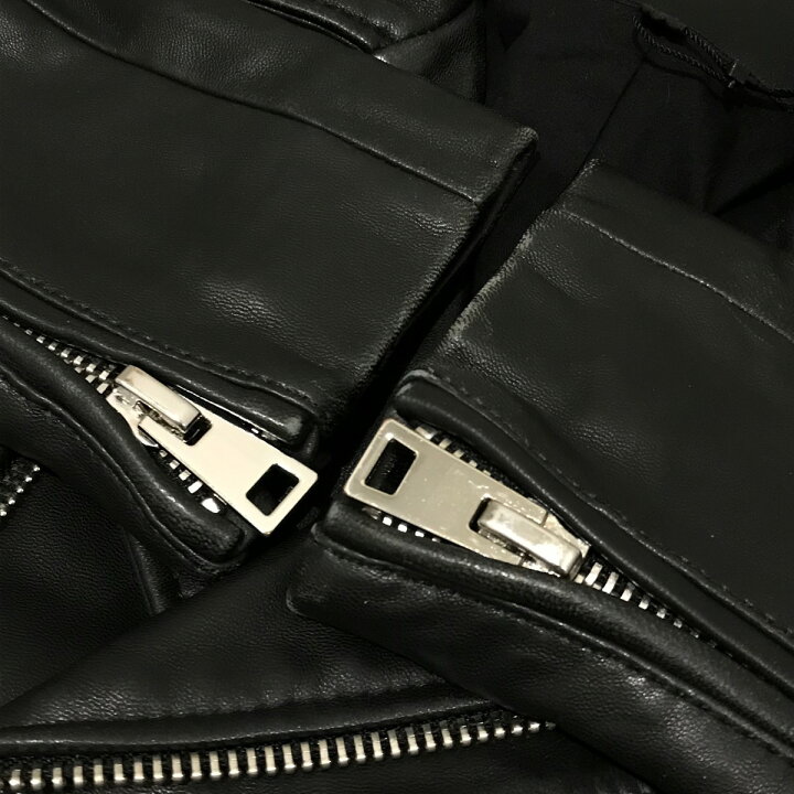 楽天市場】【中古】maje ダブルライダースジャケット ブラック サイズ 