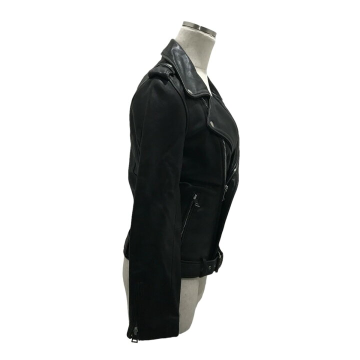 楽天市場】【中古】maje ダブルライダースジャケット ブラック サイズ 