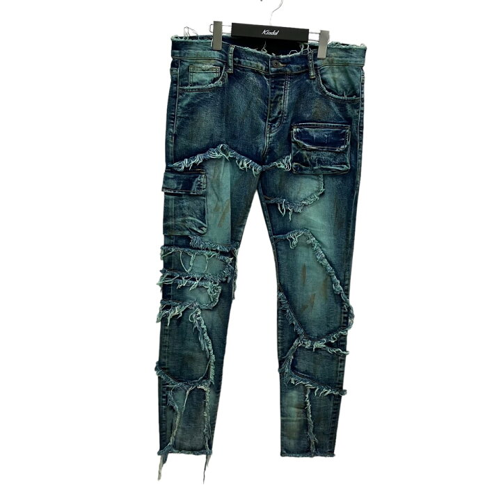 楽天市場】【中古】VALABASAS ダメージ加工 デニムパンツ インディゴ  