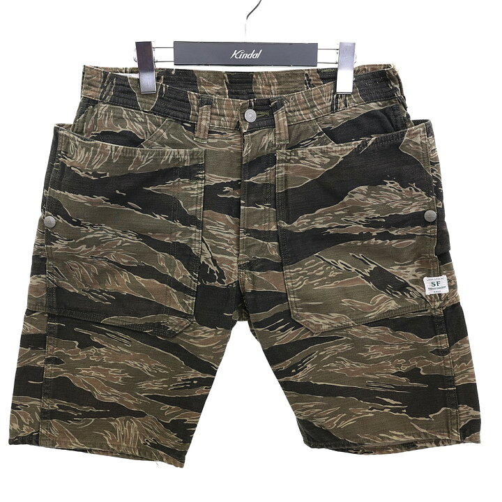 楽天市場】【中古】SASSAFRAS Fall Leaf Pants 1／2 タイガーカモ 