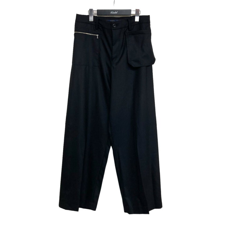 SUNSEA(サンシー) / 23AW/N.M THICKENED w/耳 WIDE PANTS/3/ウール/GRY 