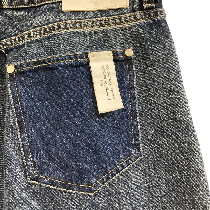 楽天市場】【中古】Rokh×H＆M 切替バギーデニムパンツ インディゴ 