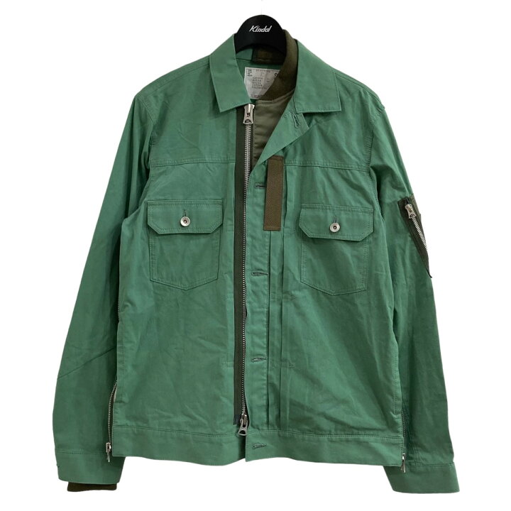 楽天市場】【中古】sacai 21SS ｢Cotton Nylon Oxford Blouson｣ 異素材 