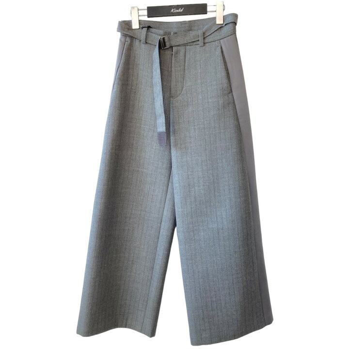 楽天市場】【中古】sacai CHALK STRIPE BONDING PANTS ワイドパンツ 23 