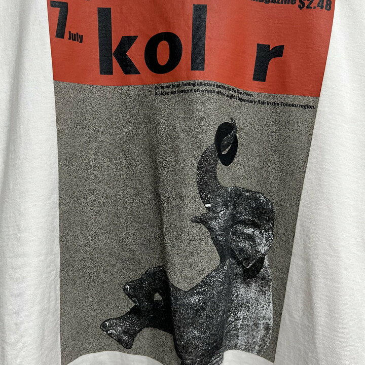楽天市場】【中古】KOLOR 23AW エレファントプリントTシャツ 23WCM  