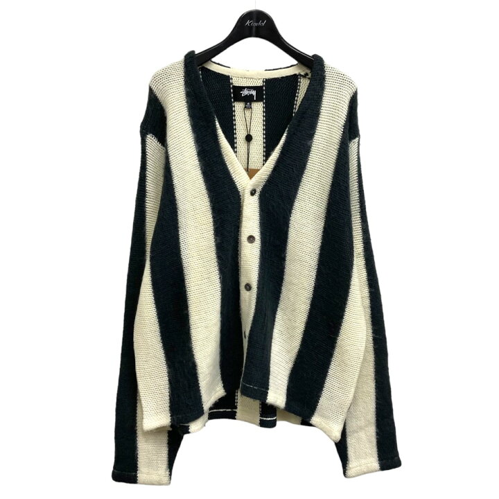 楽天市場】【中古】stussy STRIPE BRUSHED CARDIGAN ストライプ 