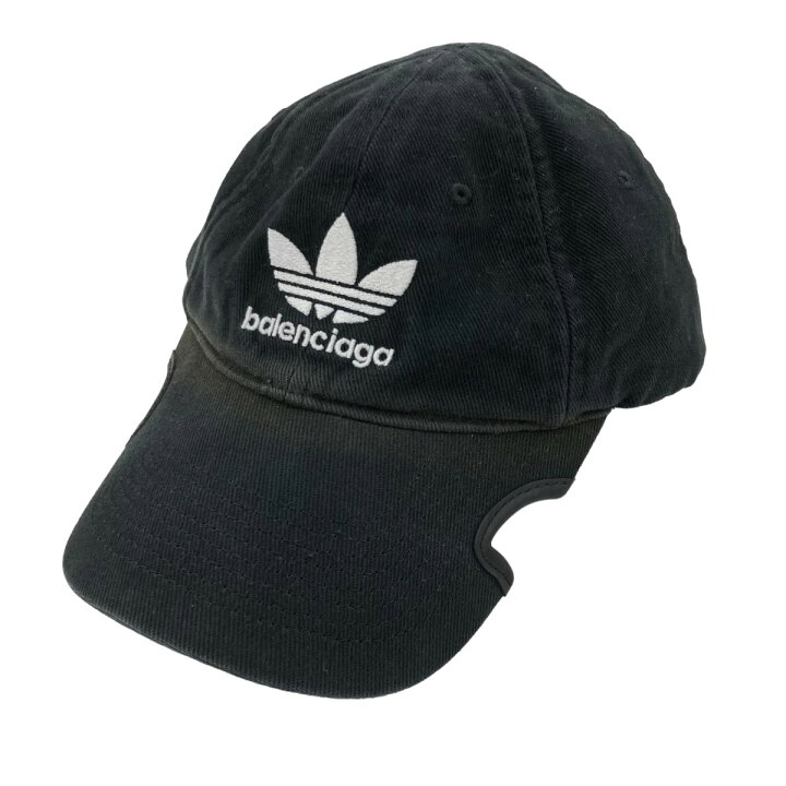 楽天市場】【中古】BALENCIAGA×adidas キャップ ブラック サイズ：S 