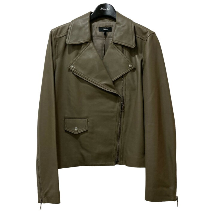 楽天市場】【中古】theory SLEEK LEATHER MOTO JKT レザーライダース  