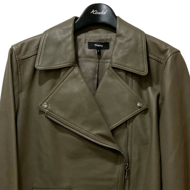 楽天市場】【中古】theory SLEEK LEATHER MOTO JKT レザーライダース  