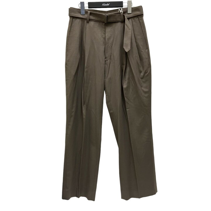 楽天市場】【中古】YOKE BELTED 2TUCK WIDE TROUSERS スラックス 