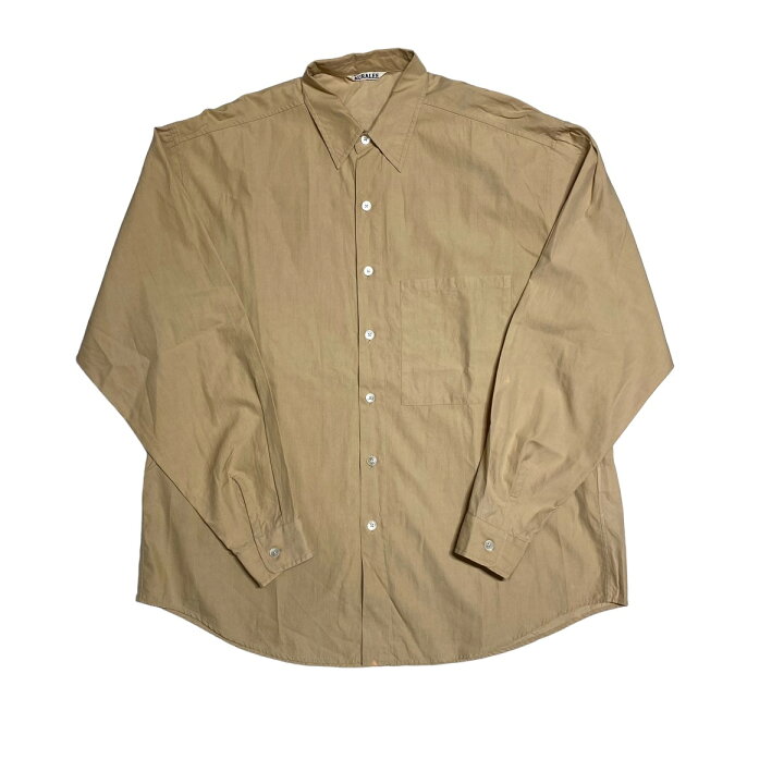 楽天市場】【中古】AURALEE 23AW WASHED FINX TWILL BIG SHIRT 長袖 