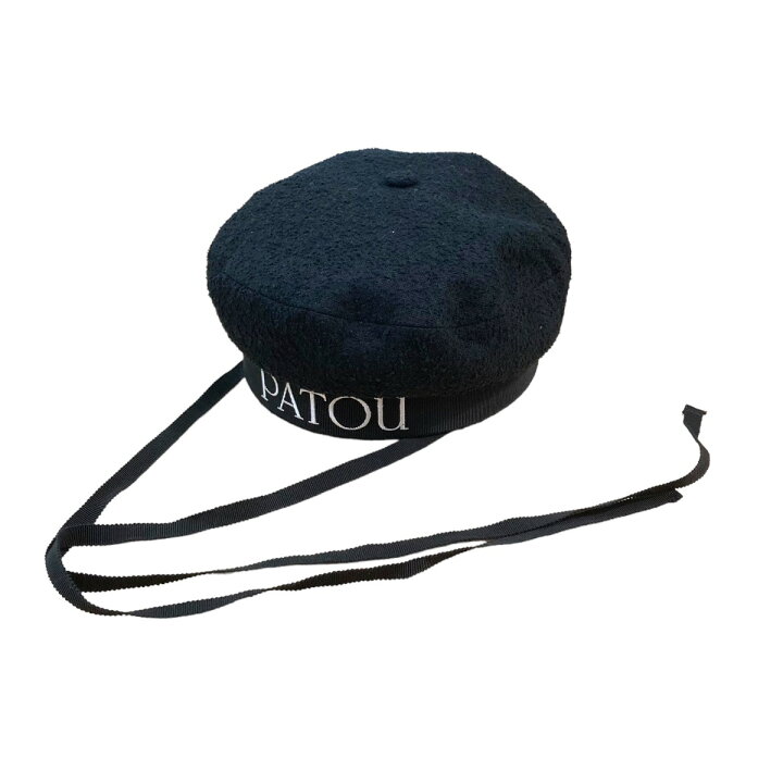 楽天市場】【中古】Patou ベレー帽 AC00201349998 ブラック サイズ 