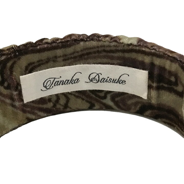 楽天市場】【中古】TANAKA DAISUKE ベロアカチューシャ ブラウン 