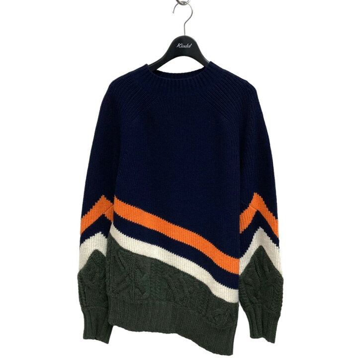 楽天市場】【中古】sacai 19AW WOOL PULLOVER +tax ニット 19-02123M 